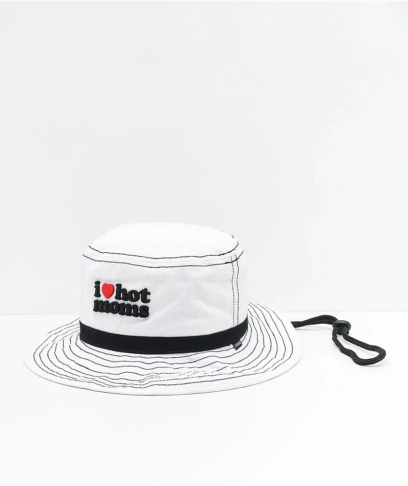 Danny Duncan I Heart Hot Moms White Bucket Hat