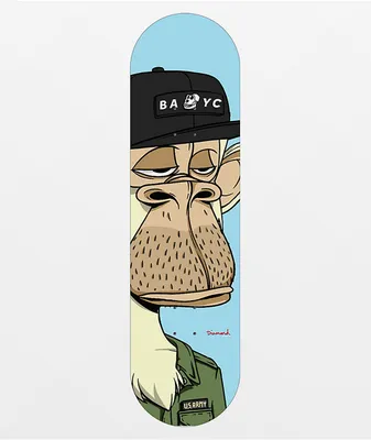 Diamond Supply Co. x Ape Military Ape 8.25" Skateboard Deck