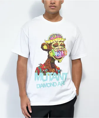 Diamond Supply Co. x Ape Mutant Diamond Ape White T-Shirt