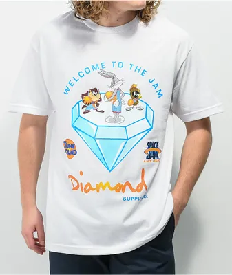 Diamond Supply Co. x Space Jam Welcome To The Jam White T-Shirt