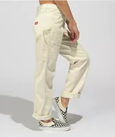 Dickies Cream Corduroy Carpenter Pants