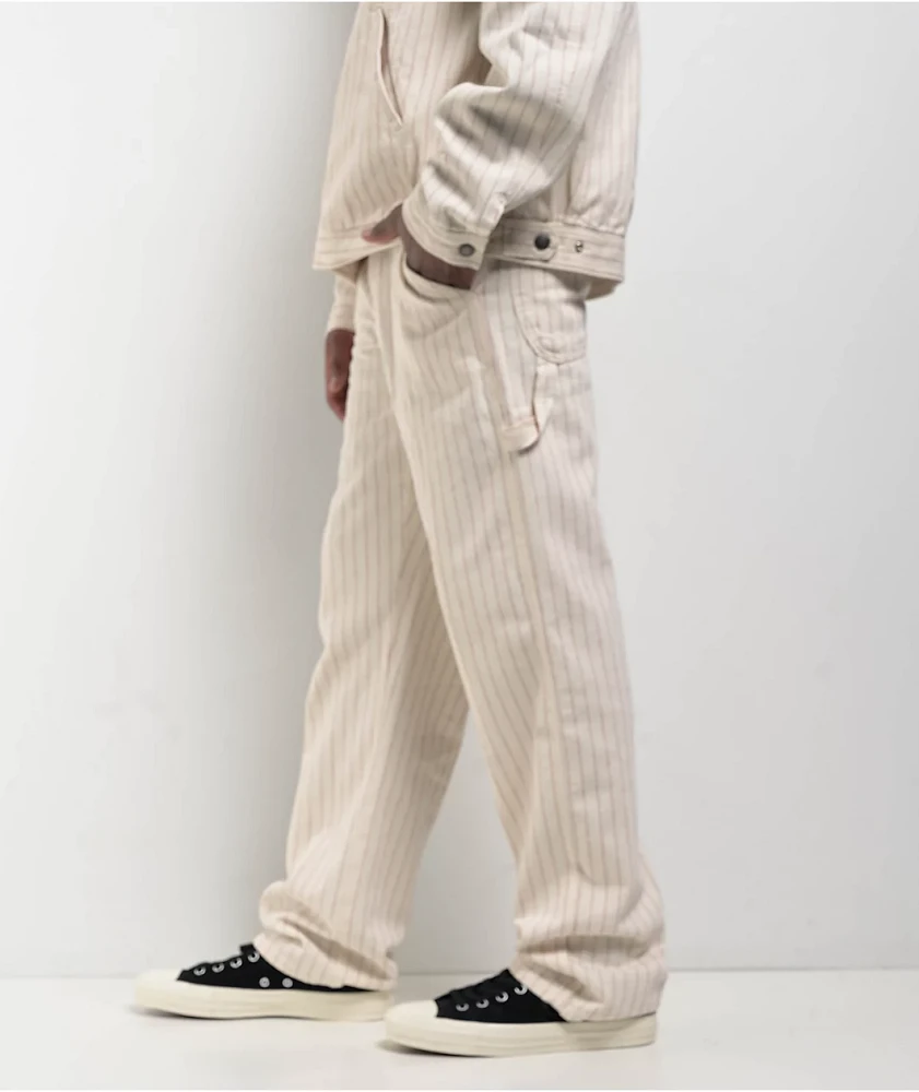 Dickies Service Cream & Red Carpenter Pants