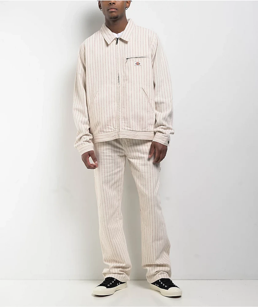 Dickies Service Cream & Red Carpenter Pants