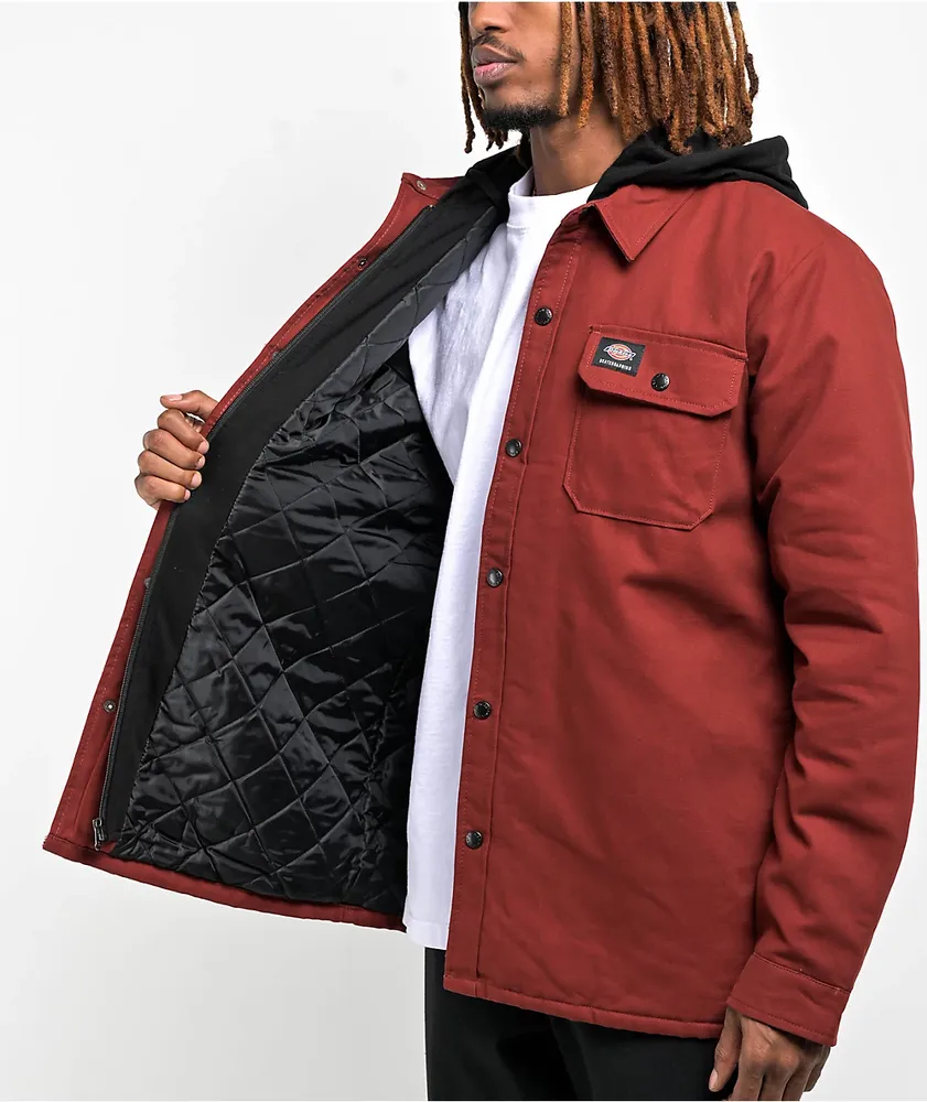 Dickies Skateboarding Duck Fired Brick Hooded Shacket