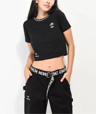 Dickies x Lurking Class by Sketchy Tank Black Crop T-Shirt