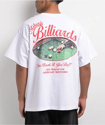 Dravus Billiards White T-Shirt