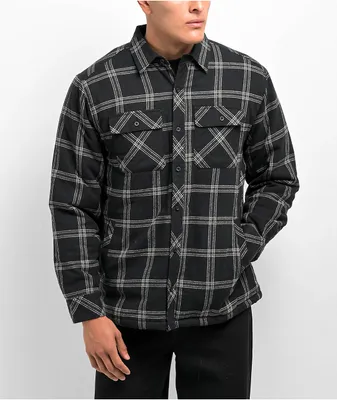 Dravus Black Sherpa Flannel Jacket