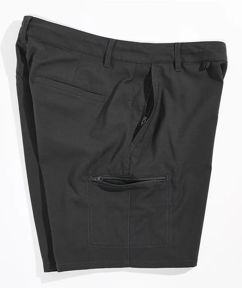 Dravus Crow Black Chino Shorts