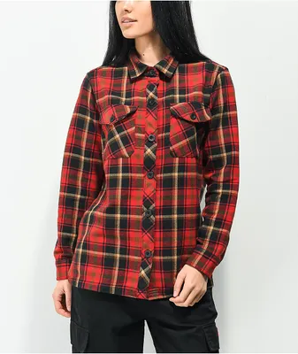 Dravus Jairn Black & Red Flannel Shirt
