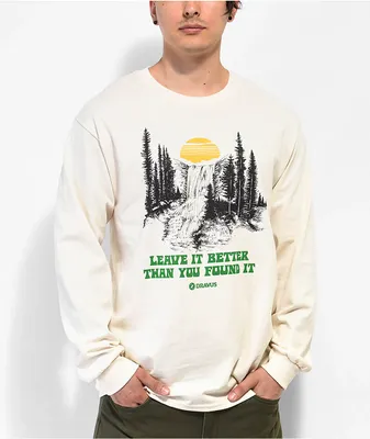 Dravus Leave It Better Cream Long Sleeve T-Shirt