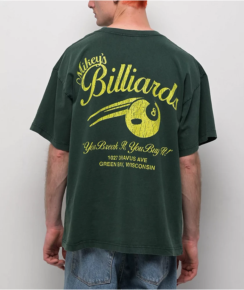 Dravus Mikey's Billiards Green T-Shirt