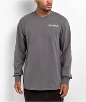 Dravus Sink Or Swim Charcoal Long Sleeve T-Shirt