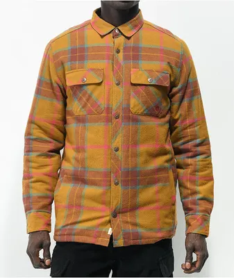 Dravus Smokey Tobacco Sherpa Flannel Shirt