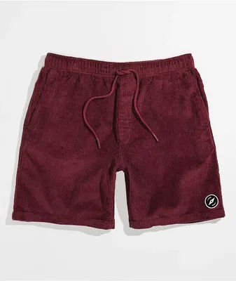 Dravus Stow Burgundy Corduroy Walk Shorts