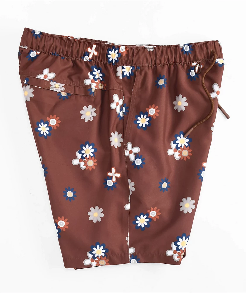 Dravus Terrapin Brown 18" Board Shorts