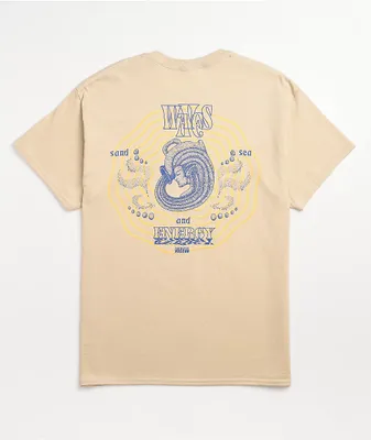 Dravus Waves Of Energy Natural T-Shirt