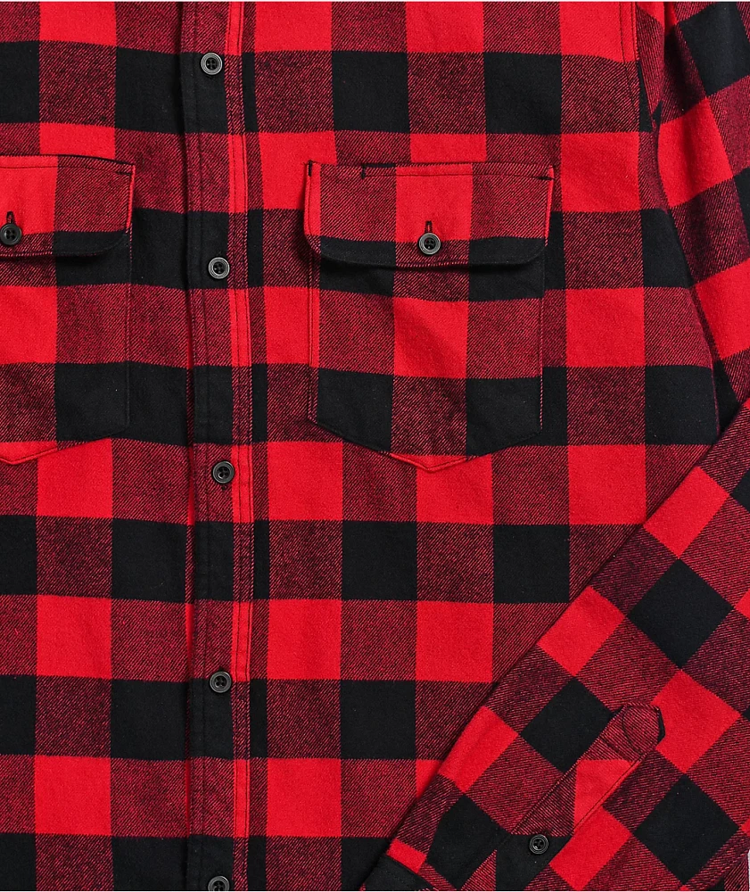 Dravus Willard Red & Black Flannel Shirt