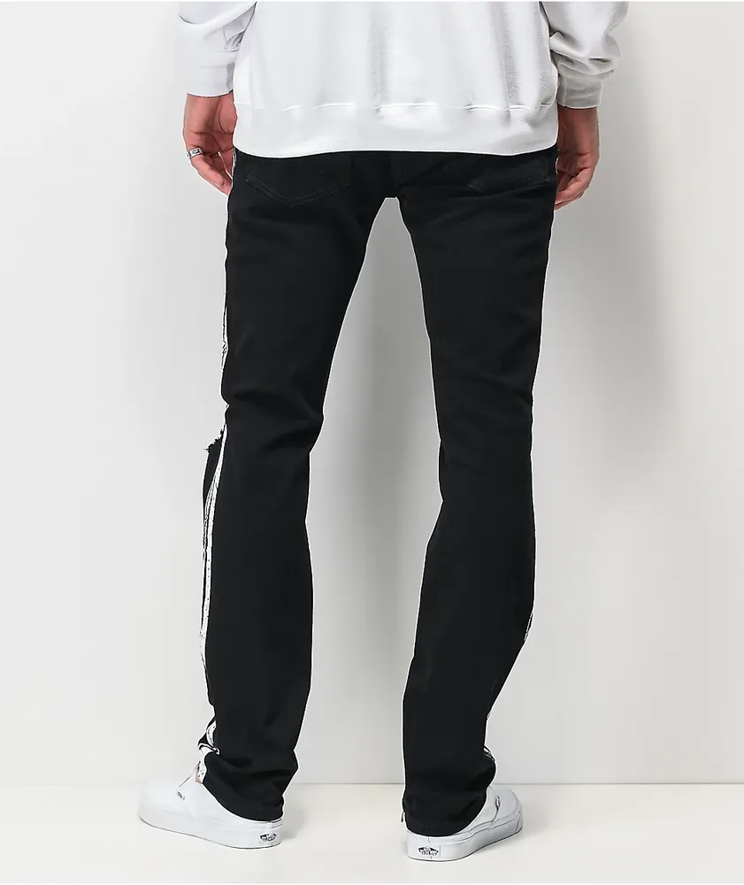Dript Denim D.097 Racer Black Skinny Jeans