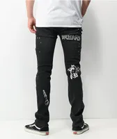 Dript Denim D.1004 Doodle Dream Black Skinny Jeans