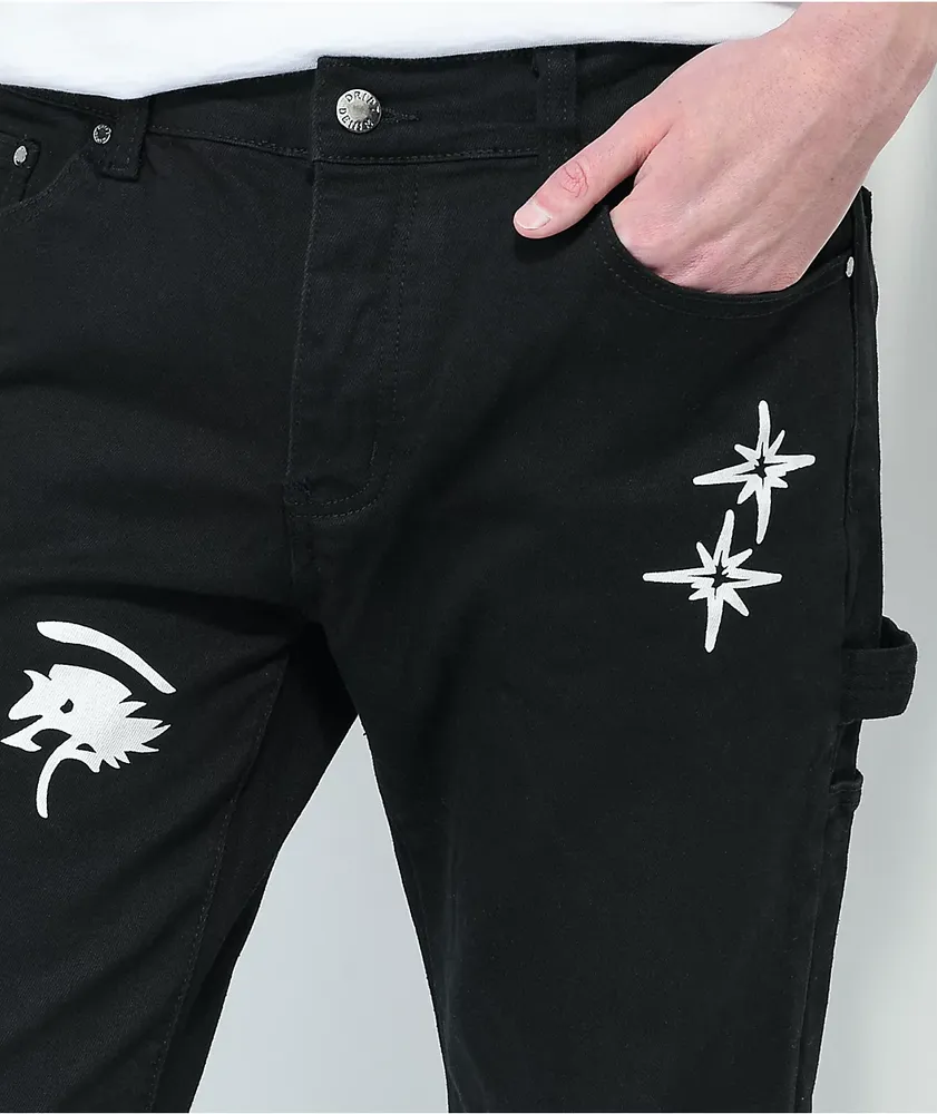 Dript Denim Protect Peace Black Carpenter Jeans
