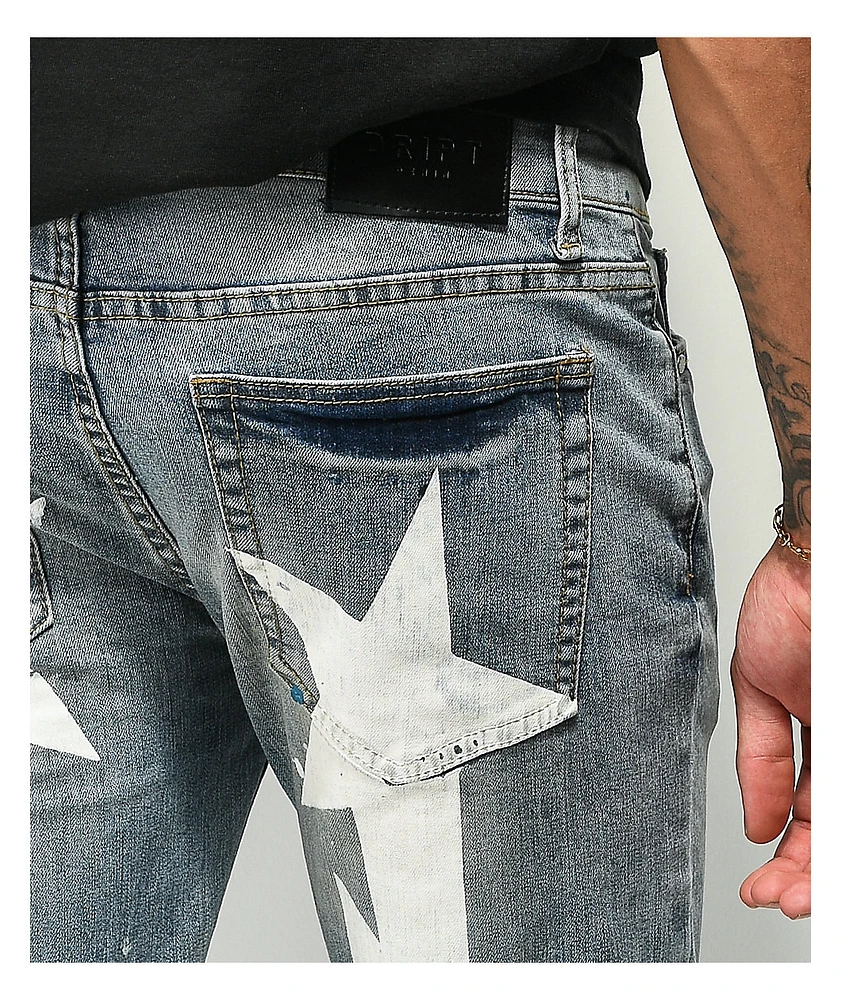 Dript Denim Starbolt Light Blue Skinny Jeans