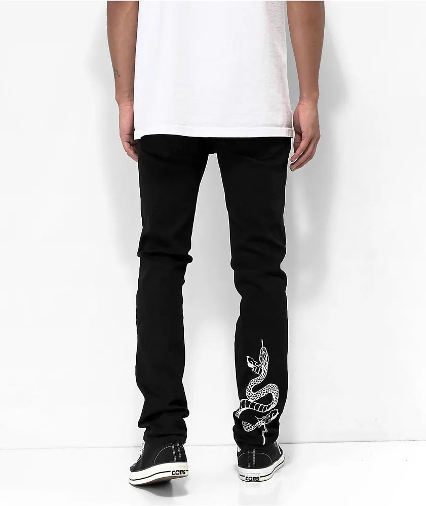 Dript Denim Tattoo Black Jeans