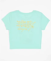 Ed Hardy Hand Mint Crop T-Shirt