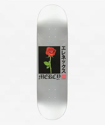 Elenex Mercy Rose Silver Foil 8.5" Skateboard Deck