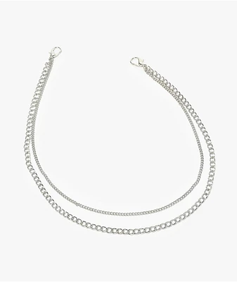 Ella Shea Layer Silver Pocket Chain