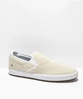 Emerica Wino G6 White Slip-On Skate Shoes