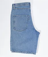 Empyre Blake Loose Fit Blue Wash Denim Skate Shorts