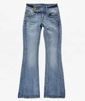 Empyre Britt Y2K Blue Low Rise Flare Jeans