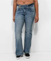Empyre Britt Y2K Blue Low Rise Flare Jeans