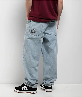 Empyre Burglar Colby Light Blue Loose Fit Skate Jeans