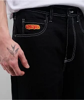 Empyre Contrast Black Loose Fit Skate Jeans