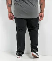 Empyre Contrast Embroidered Black Skate Jeans