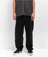 Empyre Contrast Embroidered Black Skate Jeans