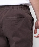 Empyre Creager Stretch Elastic Waist Brown Jogger Pants
