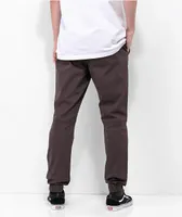 Empyre Creager Stretch Elastic Waist Brown Jogger Pants