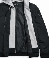 Empyre Distortion Black Bomber Jacket