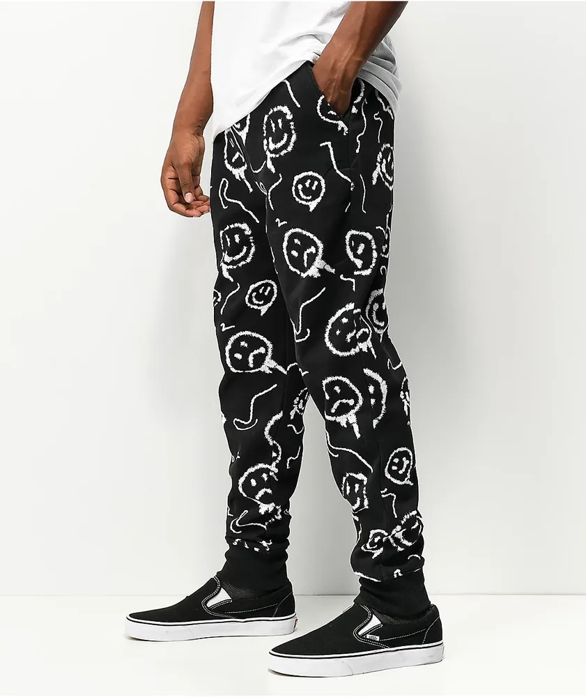Empyre Doodles Black & White Jogger Sweatpants