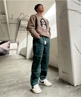 Empyre Emerald Green Carpenter Skate Jeans