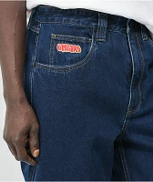 Empyre Evening Loose Fit Dark Blue Utility Skate Jeans
