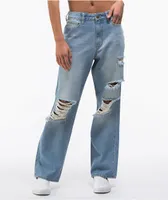 Empyre Frankie Light Wash Dad Jeans