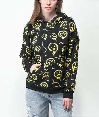 Empyre Fredia Melted Smile Black Hoodie