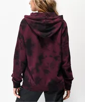 Empyre Fredia Skeleton Hand Burgundy & Black Hoodie