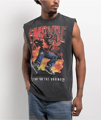 Empyre Grunge Devil Black Wash Tank Top
