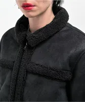 Empyre Hendrix Black Shearling Jacket