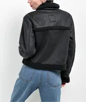 Empyre Hendrix Black Shearling Jacket