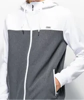 Empyre Highlights White & Charcoal Tech Fleece Jacket
